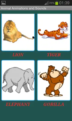 Animal Animations and Sounds android App screenshot 1